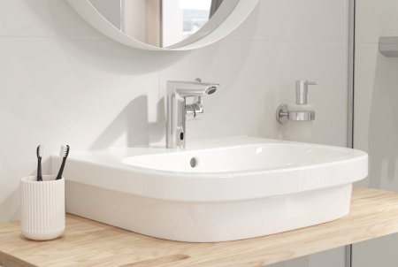 Смеситель однорычажный с инфракрасной электроникой для раковины Grohe Eurosmart 23975 003 (23975003) хром 